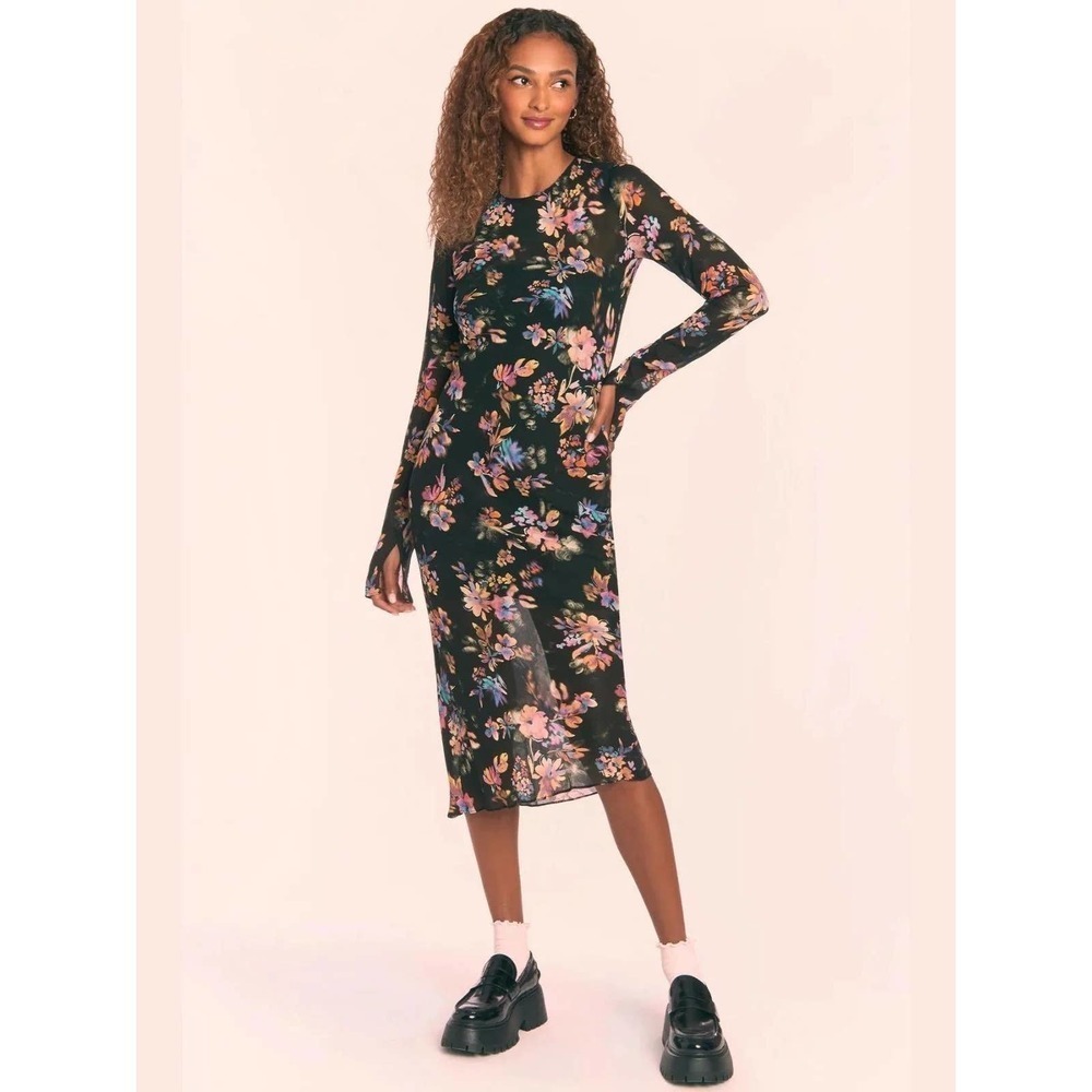 Amanda Uprichard Collier midi floral dress NWT Size S